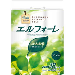 大王製紙 エルフォーレ トイレットティシュー(18ロール/ダブル) 大王製紙 エルフォーレ トイレットティシュー(18ロール/ダブル)