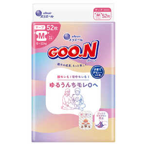 大王製紙 グーン ゆるうんちモレ0へ Mサイズ 52枚 グンユルウンチM52