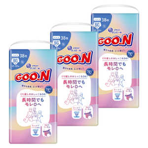 大王製紙 (ケース販売)グーン 長時間でもモレ0へ パンツ BIGサイズ 38枚×3 グンチヨウPB38