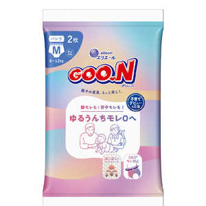 大王製紙 グーン ゆるうんちモレ0へ パンツ Mサイズ 2枚 グンユルウンPM2