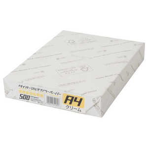 プラス ダイオーマルチカラーペーパー 92μm ［A4 / 500枚］ クリーム CW-620C