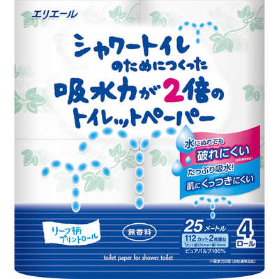 大王製紙 elleair(エリエール)シャワートイレのためにつくった吸水力が