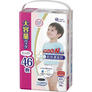 大王製紙 GOON(グーン)プラス肌快適設計 パンツBIG 46枚 グンプラスPBIG46
