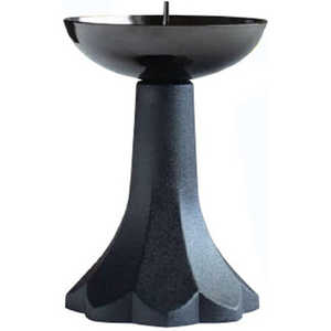 東海製蝋 ロウが残らないローソク立て 黒 166-08