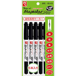 寺西 マジックインキマジェスタースリム5本パック黒 MMJ70-T1-5P 寺西 マジックインキマジェスタースリム5本パック黒 MMJ70-T1-5P