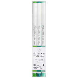 寺西 ギターペンプチ03 ライトグリーン3色セット GRPT-3LG 寺西 ギターペンプチ03 ライトグリーン3色セット GRPT-3LG