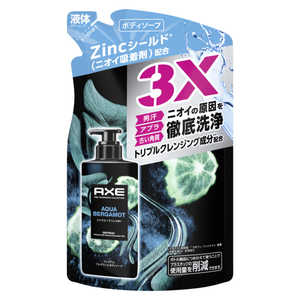 ユニリーバJCM アックス プレミアムフレグランス ボディソープ アクアベルガモット 詰替用 350g ユニリーバJCM アックス プレミアムフレグランス ボディソープ アクアベルガモット 詰替用 350g