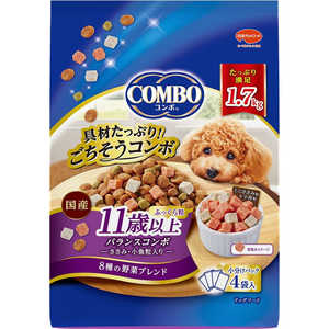 日本ペットフード コンボ ドッグ 11歳以上 1.7kg(425g×4袋入) 日本ペットフード コンボ ドッグ 11歳以上 1.7kg(425g×4袋入)