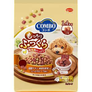 日本ペットフード コンボ ドッグ もっちりふっくら 国産チキン・しっとりビーフ添え 1.4kg(100g×14) 日本ペットフード コンボ ドッグ もっちりふっくら 国産チキン・しっとりビーフ添え 1.4kg(100g×14)