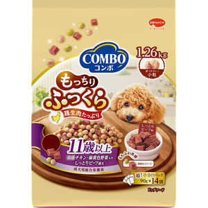 日本ペットフード コンボ ドッグ もっちりふっくら 11歳以上 1.26kg(90g×14) 日本ペットフード コンボ ドッグ もっちりふっくら 11歳以上 1.26kg(90g×14)