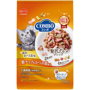 日本ペットフード コンボ キャット 鰹味・鮭チップ・かつお節 700g 猫 コンボCKサケ700G