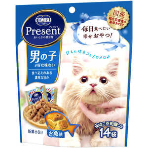 日本ペットフード コンボ プレゼント キャット おやつ 男の子 お魚 42g 日本ペットフード コンボ プレゼント キャット おやつ 男の子 お魚 42g