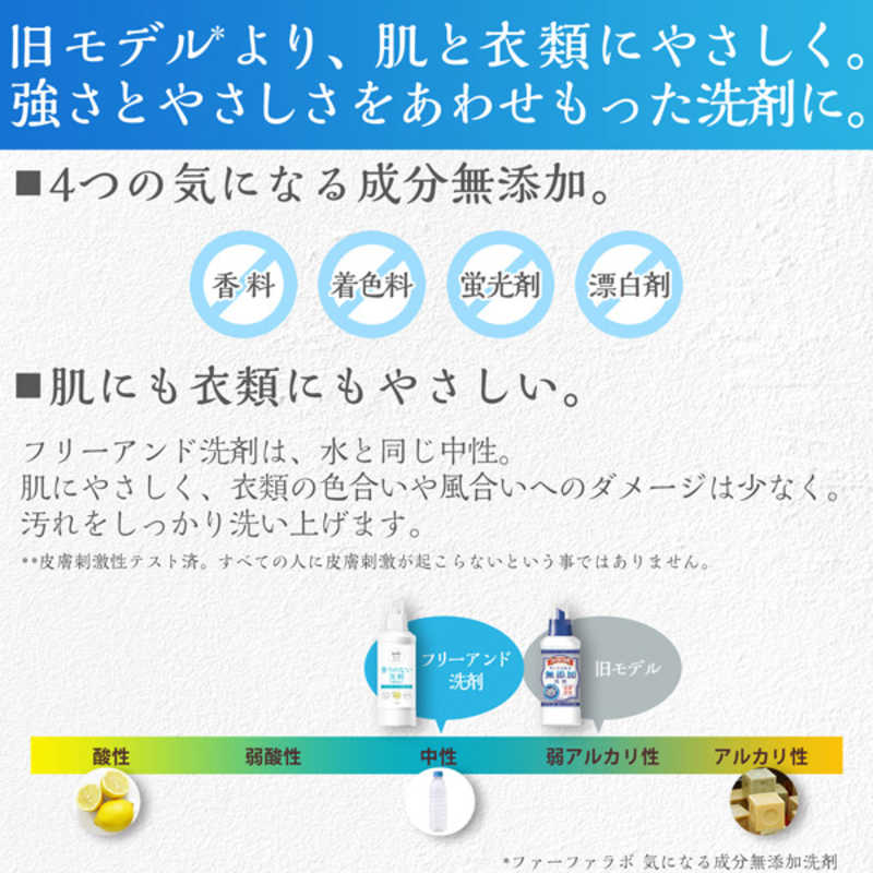 NSファーファJ NSファーファJ ファーファフリー&超コンパクト液体洗剤無香料本体500g  