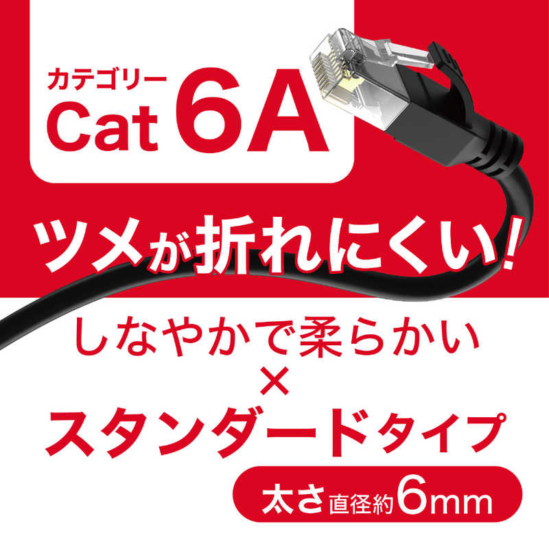 ORIGINALBASIC ORIGINALBASIC LANケーブル ［1.5m /カテゴリー6A /スタンダード］ ブラック OB-L6A1-0150ST-BK OB-L6A1-0150ST-BK
