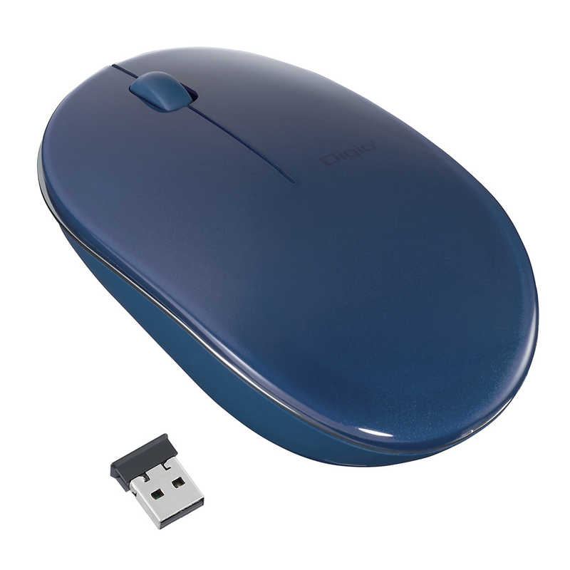 ナカバヤシ ナカバヤシ FLATTY 無線3ボタン BlueLEDマウス ［BlueLED /無線(ワイヤレス) /3ボタン /USB］ MUSRKT153NBL MUSRKT153NBL