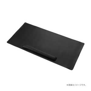ナカバヤシ リストレスト付きPUレザーデスクマット MUP937BK ナカバヤシ リストレスト付きPUレザーデスクマット MUP937BK