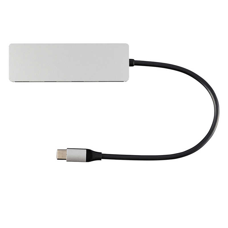 ナカバヤシ ナカバヤシ USB-C → USB-C+USB-A 変換ハブ シルバー [バスパワー /4ポート /USB 3.2 Gen2対応 /USB Power Delivery対応] UHC3334SL UHC3334SL