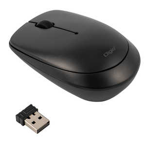 ナカバヤシ マウス Digio2 [BlueLED /無線(ワイヤレス) /3ボタン /USB] ブラック MUS-RKT209BK
