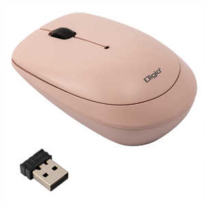 ナカバヤシ マウス (Chrome/Mac/Windows11対応) ピンク [BlueLED /無線(ワイヤレス) /3ボタン /USB] MUSRKT209P