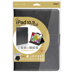 ナカバヤシ iPad10.9インチ(2022)用 PUレザージャケット TBCIP2208BK