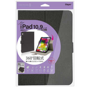 ナカバヤシ iPad10.9インチ(2022)用 回転式カバー TBCIP2209BK ナカバヤシ iPad10.9インチ(2022)用 回転式カバー TBCIP2209BK