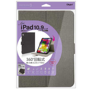 ナカバヤシ iPad10.9インチ(2022)用 回転式カバー TBCIP2209GY ナカバヤシ iPad10.9インチ(2022)用 回転式カバー TBCIP2209GY