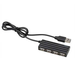 ナカバヤシ USB2.0 4ポートハブ ［バスパワー /4ポート /USB2.0対応］ UH2624BK