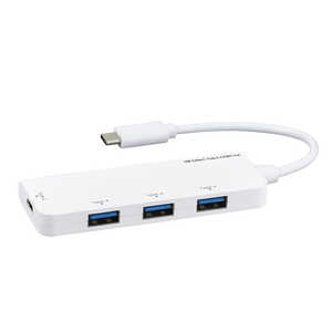 ナカバヤシ USB3.2Gen1 Type-C4ポート変換ハブ ［バスパワー /4ポート /USB 3.2 Gen1対応］ UHC3404W