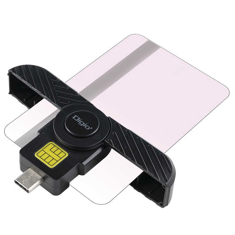 ナカバヤシ ナカバヤシ 折畳型 USBType-C マイナンバーカードリーダー ［マイナンバーカード対応］ CRIC-01BK CRIC-01BK
