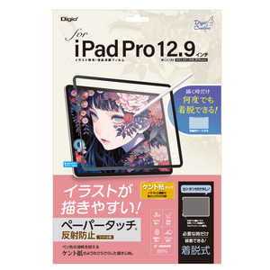 ナカバヤシ iPad Pro12.9インチ 第6/5/4/3世代用 着脱式ペーパータッチフィルム・ケント紙タイプ TBFIPP202FDGPK