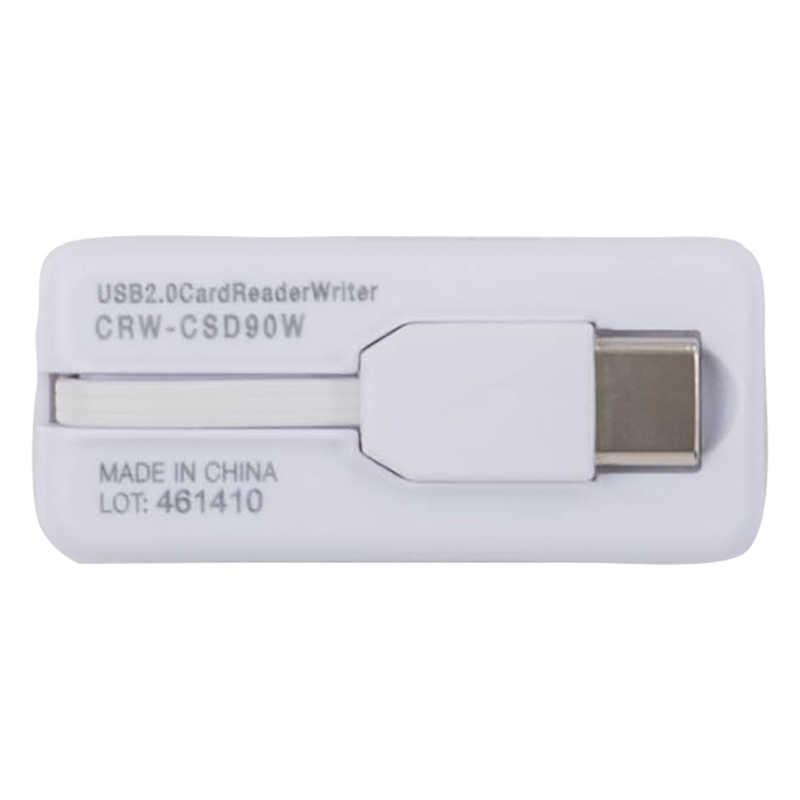 ナカバヤシ ナカバヤシ 変換アダプタ機能付 USB2.0 Type-C接続SDカードカードリーダー ［USB2.0 /スマホ・タブレット対応］ CRWCSD90W CRWCSD90W