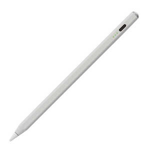 ナカバヤシ 〔タッチペン：iPad用/USB-A充電式〕iPad専用充電式タッチペンライトグレー TPEN-001GY