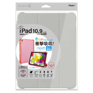 ナカバヤシ iPad10.9インチ用 衝撃吸収ケース TBC-IP2202GY