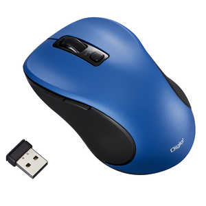 ナカバヤシ 無線静音5ボタン BlueLEDマウス ［BlueLED /無線(ワイヤレス) /5ボタン /USB］ MUS-RKF214BL