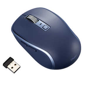ナカバヤシ 無線静音5ボタン BlueLEDマウス ［BlueLED /無線(ワイヤレス) /5ボタン /USB］ MUSRKF216NB