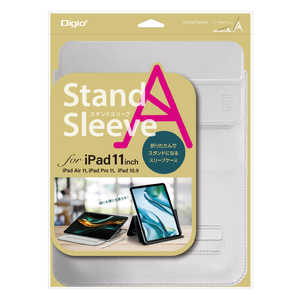 ナカバヤシ iPad11インチ用スタンドスリーブケース TBCIP24103GY ナカバヤシ iPad11インチ用スタンドスリーブケース TBCIP24103GY