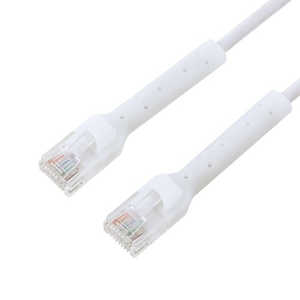 ナカバヤシ CAT.6A 固定できるLANケーブル 3m C6AK030W ナカバヤシ CAT.6A 固定できるLANケーブル 3m C6AK030W