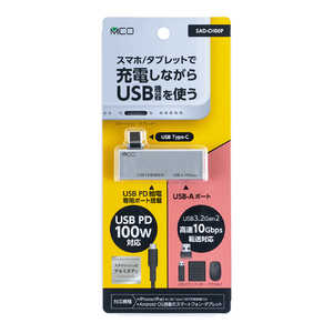 ナカバヤシ TYPE-Cホストアダプタ USB-Aポート搭載 SADCH06PSL ナカバヤシ TYPE-Cホストアダプタ USB-Aポート搭載 SADCH06PSL