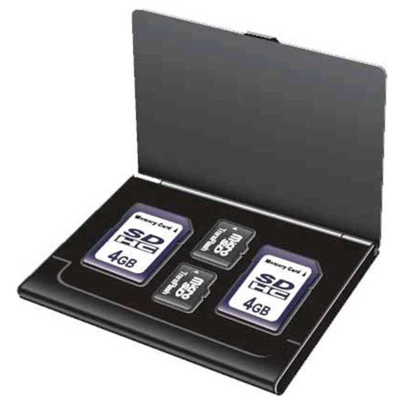 ロアス ロアス SD/microSD用 メモリーカードケース Digio2 (ブラック)  MCC-1000BK MCC-1000BK
