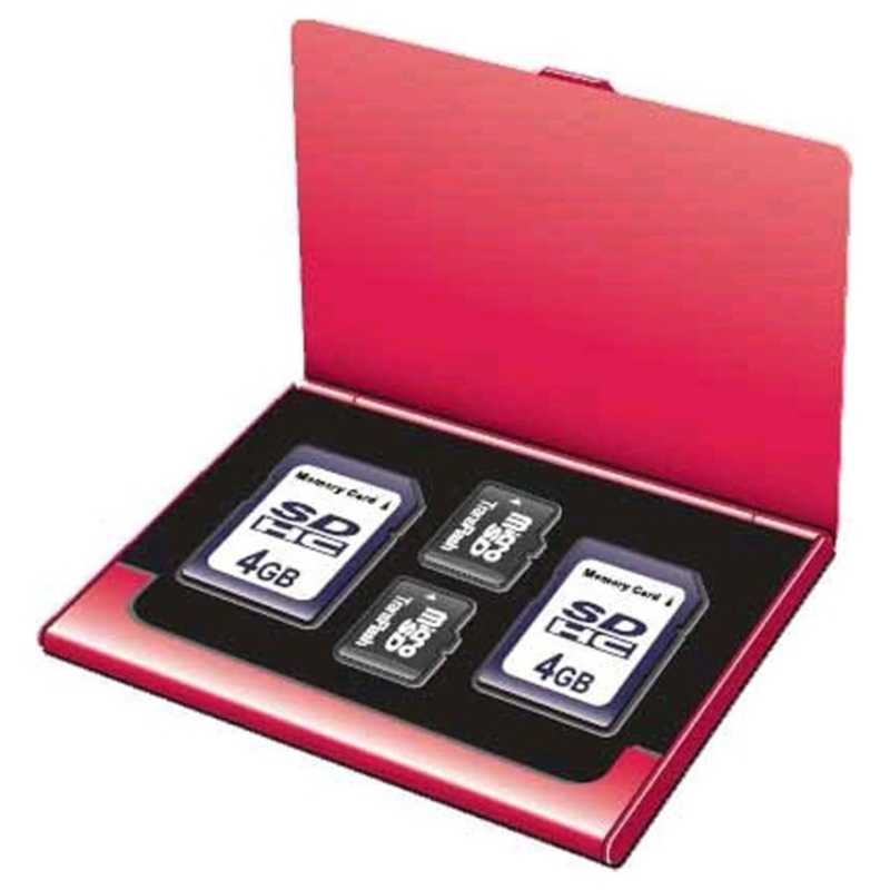 ロアス ロアス SD/microSD用 メモリーカードケース Digio2 (レッド) MCC-1000R MCC-1000R