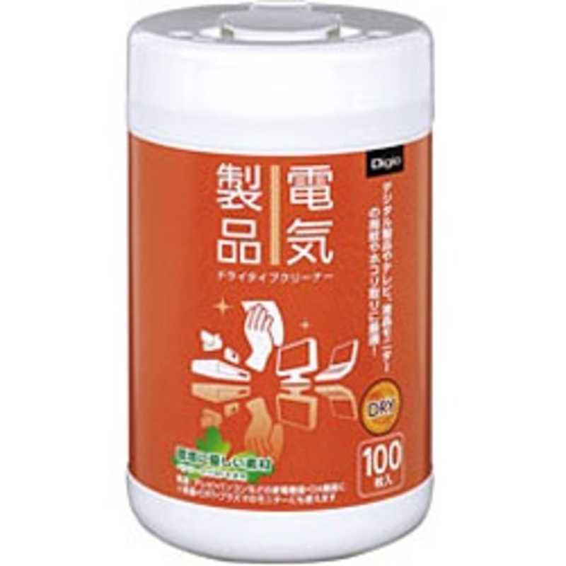 ナカバヤシ ナカバヤシ Digio 電気製品用ドライタイプクリーナー (ボトルタイプ･100枚) DGCD‐B3100 DGCD‐B3100