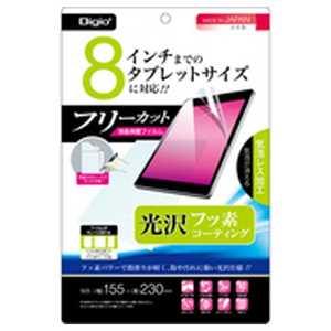 ナカバヤシ タブレット対応 フリーカット用液晶保護フィルム 気泡レス フッ素コーティング 光沢 TBF‐FR8FLKF ナカバヤシ タブレット対応 フリーカット用液晶保護フィルム 気泡レス フッ素コーティング 光沢 TBF‐FR8FLKF
