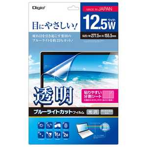 ナカバヤシ 12.5型ワイド対応 ノートPC用 透明ブルーライトカット 液晶保護フィルム (277.5x155.5mm) SFFLKBC125W