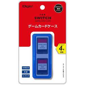ナカバヤシ SWITCH用 ゲームカードケース4枚収納 ブルー MCC-SWI03BL[Switch]