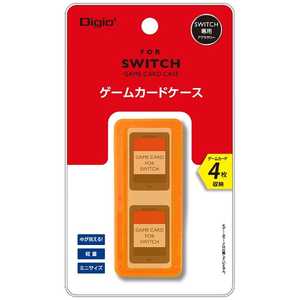 ナカバヤシ 【アウトレット】SWITCH用 ゲームカードケース4枚収納 オレンジ MCC-SWI03DD[Switch]