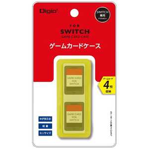 ナカバヤシ SWITCH用 ゲームカードケース4枚収納 イエロー MCC-SWI03Y[Switch]