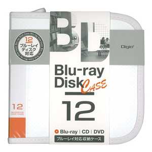 ナカバヤシ 12枚収納 BD/DVD/CD用 ディスクケース BD-080-12W