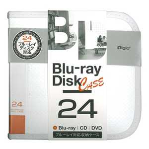 ナカバヤシ 24枚収納 BD/DVD/CD用 ディスクケース BD-080-24W