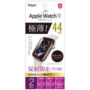 ナカバヤシ AppleWatch 44mm Series4用 液晶保護フィルム 極薄 反射防止 SMW-AW441FLGT