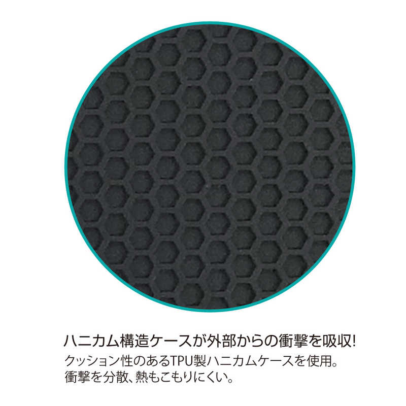 ナカバヤシ ナカバヤシ ハニカム衝撃吸収ケース iPadmini2019用 ブラック TBCIPM1904BK TBCIPM1904BK